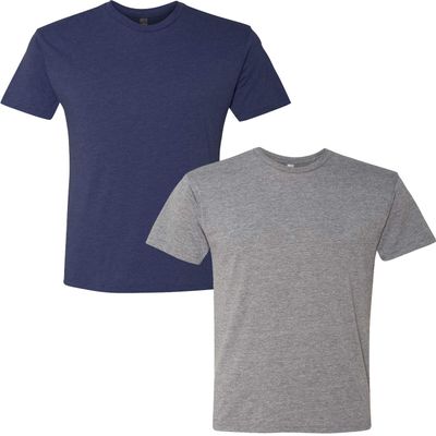 Next Level Premium 6010 Men's Tri-Blend Crew Premium Tee Pack of 2