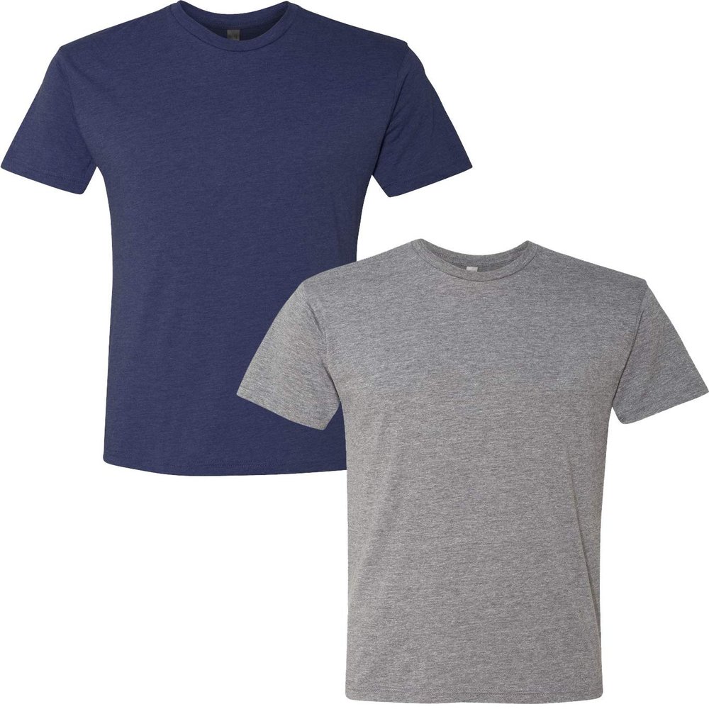 Next Level Premium 6010 Men's Tri-Blend Crew Premium Tee Pack of 2