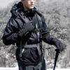 FUFU Gloves Running Gloves Touch Screen Non-Slip Waterproof Windproof Sports Winter Gloves Warm Gloves, Black (Size : M) view 2