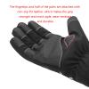 FUFU Gloves Running Gloves Touch Screen Non-Slip Waterproof Windproof Sports Winter Gloves Warm Gloves, Black (Size : M) view 3
