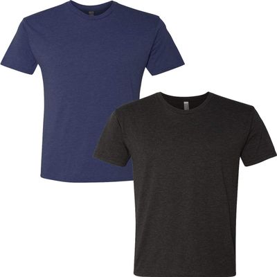 Next Level Premium 6010 Men's Tri-Blend Crew Premium Tee Pack of 2