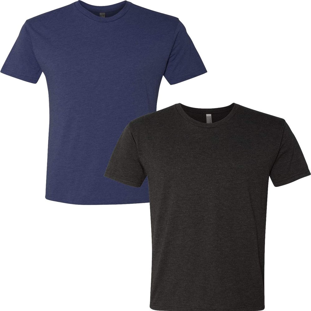 Next Level Premium 6010 Men's Tri-Blend Crew Premium Tee Pack of 2