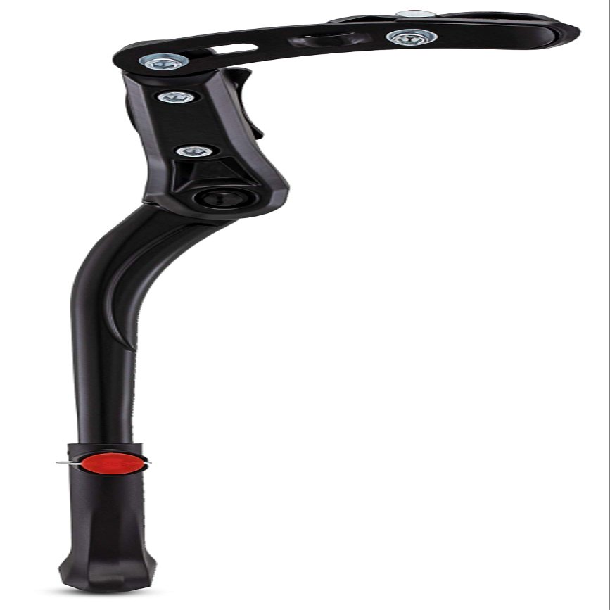 Schwinn Rear Mounted Kickstand, Black, Fits Most Adult Bikes, Durable Aluminum Alloy, Adjustable Height, Easy Installation, Anti-Slip Foot Pad, Attachment Hardware Included, Kickstand for Adult Bike