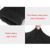 FUFU Gloves Thick Knitted Winter Warm Gloves with Touch Screen, Elastic Cuffs, Knitted Elastic Material (Color : Black) view 4
