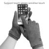 FUFU Gloves Winter Warm Gloves, Anti Slip Touch Screen Gloves Windproof Thermal Gloves Cold Weather Cycling Gloves (Color : A) view 2