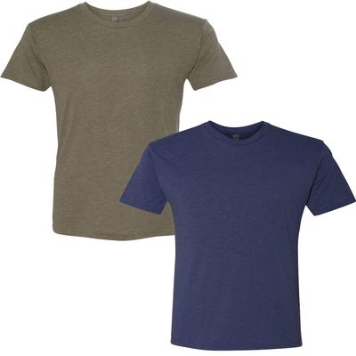Next Level Premium 6010 Men's Tri-Blend Crew Premium Tee Pack of 2