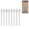CAMPINGMOON 7.87-inch 8pcs Martensitic Stainless Steel 420J2 Hardened Forged Tent Stake Power Peg Ideal for Hard Ground R-20-8P view 1