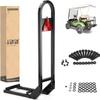 10L0L Golf Cart Rear Seat Grab Bar - Heavy Duty Safety Grab Bar w/Triangle Reflector for Rear Seat Passenger Security, Universal for Yamaha EZGO Club Car view 1