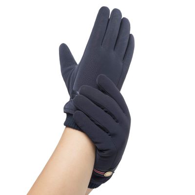 FUFU Gloves Cycling Gloves,Winter Waterproof Touchscreen Gloves Windproof Thermal Gloves Gloves with Non-Slip Full Finger for Cycling (Color : Blue)