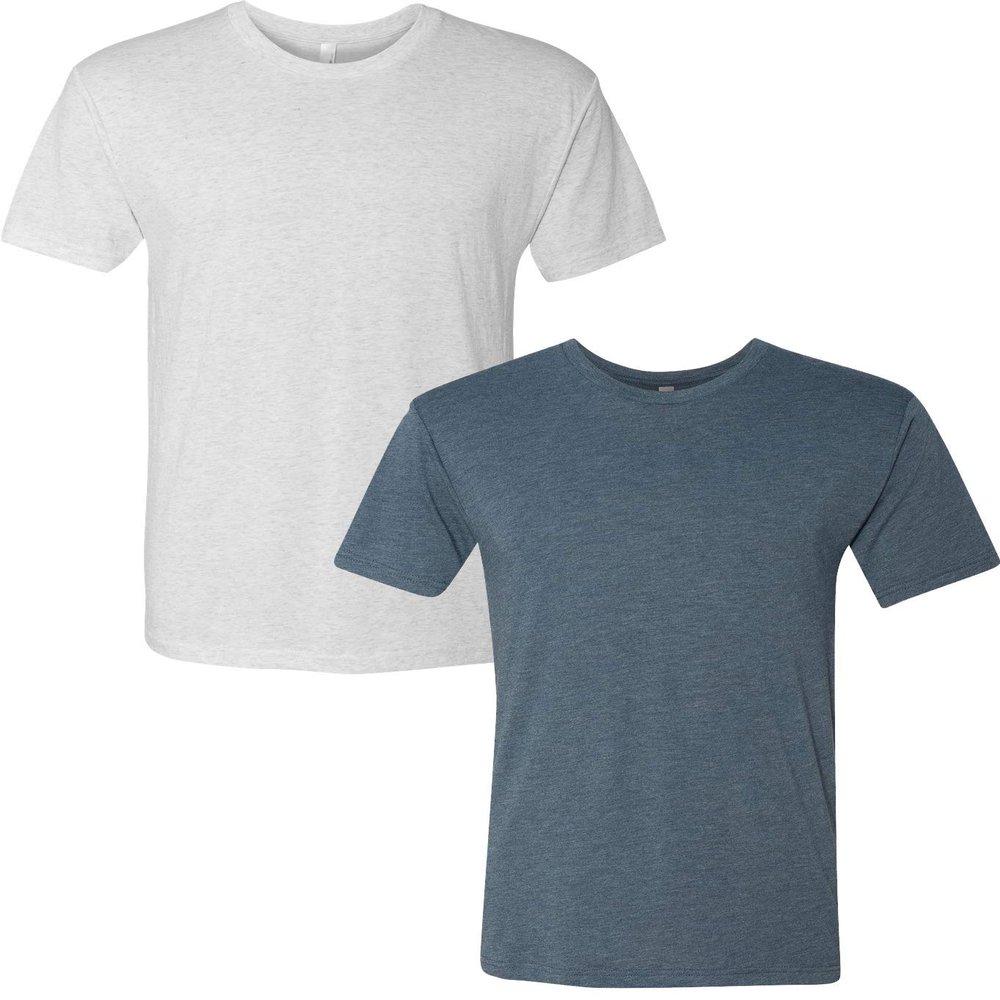 Next Level Premium 6010 Men's Tri-Blend Crew Premium Tee Pack of 2