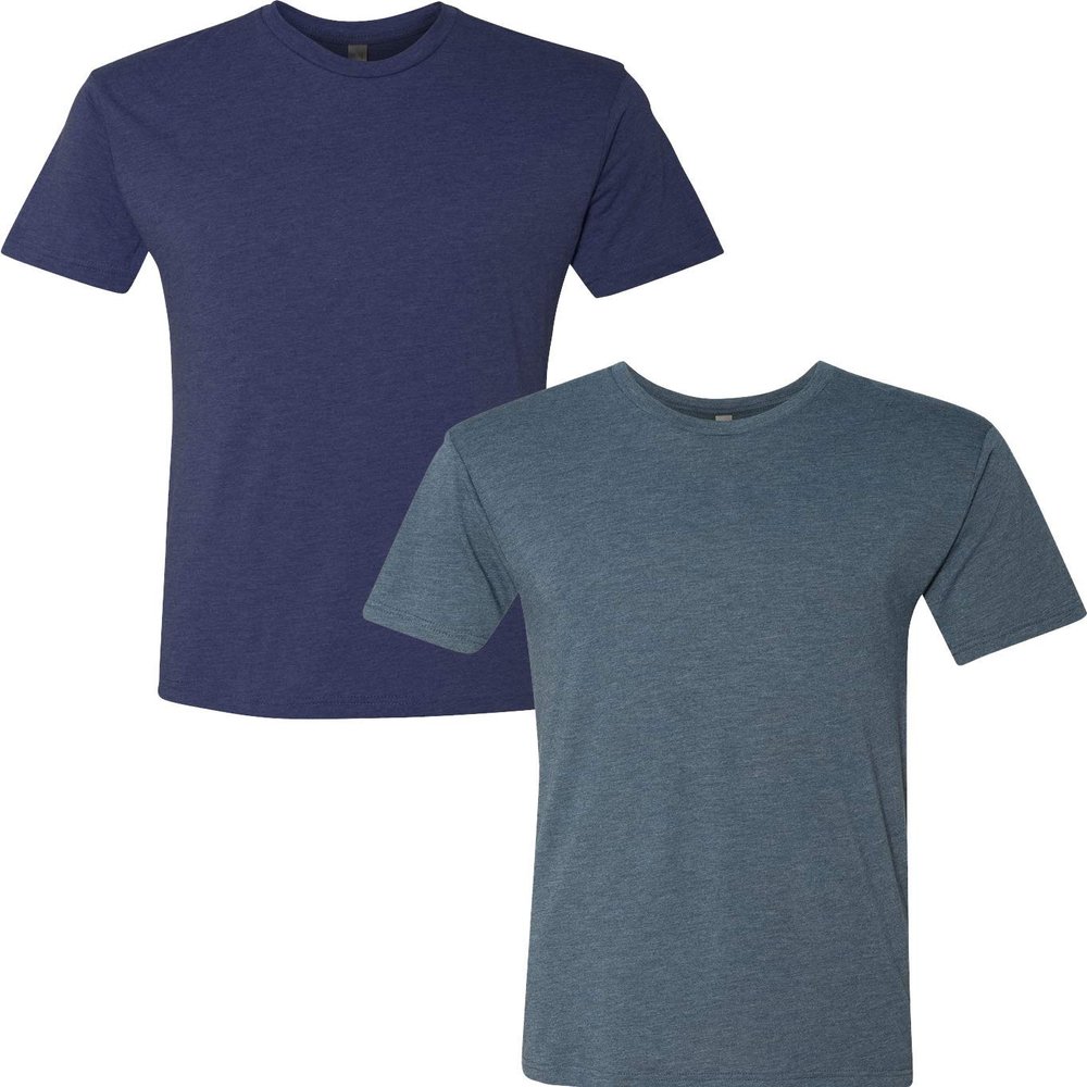 Next Level Premium 6010 Men's Tri-Blend Crew Premium Tee Pack of 2