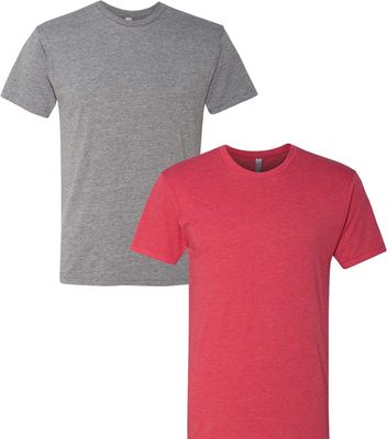Next Level Premium 6010 Men's Tri-Blend Crew Premium Tee Pack of 2