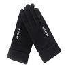 FUFU Gloves Cycling Gloves Outdoor Windproof Touchscreen Anti-Slip Shock-Absorbing Pad Bicycle Biking Gloves (Color : Black) view 1
