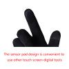 FUFU Gloves Cycling Gloves Outdoor Windproof Touchscreen Anti-Slip Shock-Absorbing Pad Bicycle Biking Gloves (Color : Black) view 4