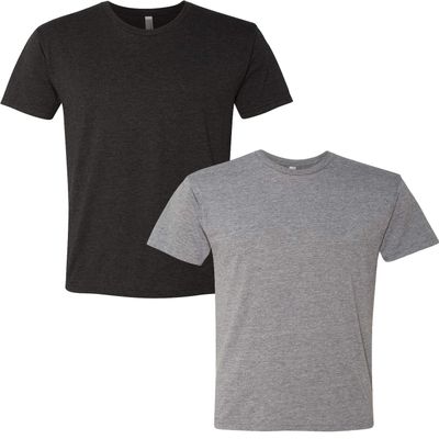 Next Level Premium 6010 Men's Tri-Blend Crew Premium Tee Pack of 2