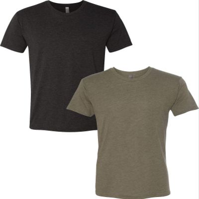 Next Level Premium 6010 Men's Tri-Blend Crew Premium Tee Pack of 2