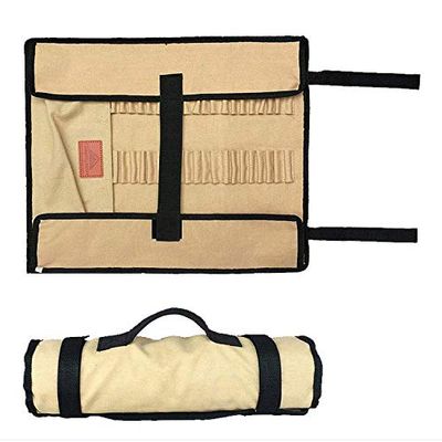 CAMPINGMOON Cotton Canvas Tent Stakes Case Storage Bag Max 13.78/35cm in Length Beige Color B135
