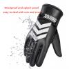 FUFU Gloves Winter Warm Gloves Touch Screen Bicycle Gloves Warm Anti-Skid Windproof Running Gloves (Color : Black) view 2