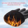 FUFU Gloves Winter Warm Gloves Touch Screen Bicycle Gloves Warm Anti-Skid Windproof Running Gloves (Color : Black) view 4