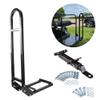10L0L Universal Golf Cart Rear Seat Safety Grab Bar and Trailer Hook Hitch with Receiver for Yamaha EZGO Club Car, Heavy Duty Material Hand Rail Add Safety to Your Rear Passengers - Black view 4