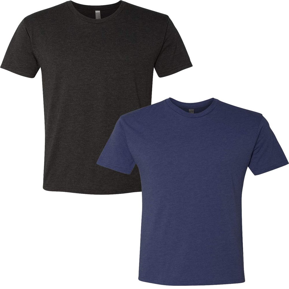 Next Level Premium 6010 Men's Tri-Blend Crew Premium Tee Pack of 2