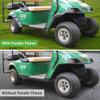 10L0L 4PCS Golf Cart Fender Flares, Exact Fit for Standard EZGO TXT 1996-2013, Impact-Resistant ABS Plastic Mud Guards with Reflectors & Stainless Steel Hardware - Not for Modified Carts view 4