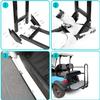 10L0L Universal Golf Cart Rear Safety Grab Bar w/Triangle Reflector Fit for Yamaha Club Car EZGO (2+2) /(4+2) Passenger Golf Cart Manual Hardware Included view 4