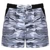 Hansber Mens Swimwear Camo Swimming Trunks Drawstring Board Shorts Surf Pants Beach Sports Shorts Grey X-Large view 1