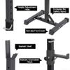 ANT MARCH Pair of Adjustable Height 45"-70" Professional Portable Dumbbell Racks Sturdy Steel Squat Rack Barbell Free Bench Press Stands Home Gym Load 660Lbs Dipping Station  view 4