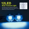 Kawell 2pcs Waterproof Boat Transom Light Underwater Yacht Light Round Boat LED Lights Interior Yacht Deck light Stainless Steel Yacht LED Pontoon Light Boat Navigation Light view 3