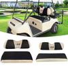 10L0L Golf Cart Front Rear Seat Cover Set for EZGO TXT RXV & Club Car DS 2000-up(Flat Backrest), Made of 3D Air Mesh Polyester Fabric Breathable Washable, Black view 1