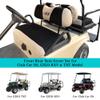 10L0L Golf Cart Front Rear Seat Cover Set for EZGO TXT RXV & Club Car DS 2000-up(Flat Backrest), Made of 3D Air Mesh Polyester Fabric Breathable Washable, Black view 4