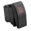 Amarine Made 12v 20 Amp Waterproof On-Off-On 2 Position Boat Marine DPDT 7 Pin Rocker Switch with 2 Led Lamps (Red) view 3