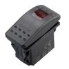 Amarine Made 12v 20 Amp Waterproof On-Off-On 2 Position Boat Marine DPDT 7 Pin Rocker Switch with 2 Led Lamps (Red) view 4