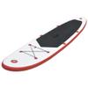 FAMIROSA Stand Up Paddle Board Set SUP Surfboard Inflatable Red and White B view 2