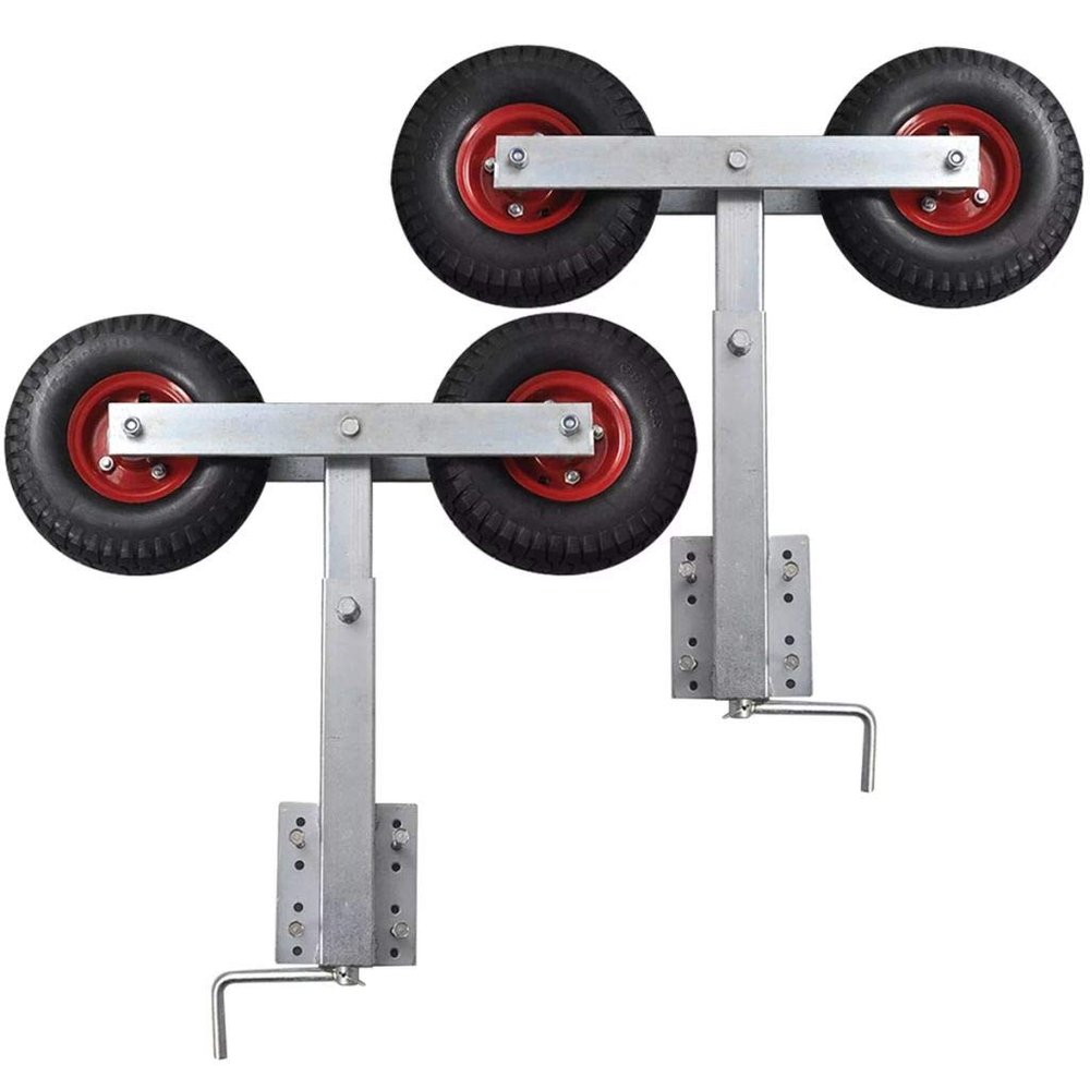 FAMIROSA Boat Trailer Double Wheel Bow Support Set of 2 2-3