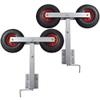 FAMIROSA Boat Trailer Double Wheel Bow Support Set of 2 2-3 view 1