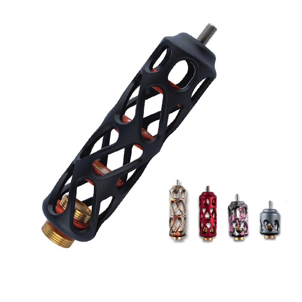 AMEYXGS Archery Compound Bow Stabilizer 2/3/4/5/6 Inch Aluminum Stabilizer Bow Shock Absorber Vibration Dampening for Compound Bow Shooting Hunting (Red, 6 inch)