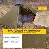 LANSHAN Ultralight Tent 3-Season Waterproof Backpacking Tent for 1-Person Camping, Trekking, Climbing, Hiking, 1 Person, Khaki view 2