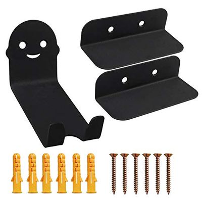 Bike Hook/Hanger, Bicycle Wall Metal Bracket Hook Road Mountain Bike Wall Hanging Bicycle Rack Holder, Can Install Up to Three Bicycles (1PC)