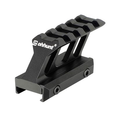 ohhunt Riser Mount 1 inch Hight Picatinny Rail Cantilever Design Black