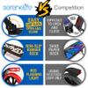SereneLife Two Wheel Scooter for Teens, Smooth Gliding Kick Scooter for Adults w/ Adjustable Height for Ages 8+, Portable All Terrain Scooter w/ Carry Straps, Easy to Fold view 3