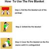 Mata Leon Fire Blankets Fiberglass Retardant Blanket - 3.3x3.3ft Square Fire Suppression Tool Emergency Survival Kit Durable for Accidental Safety for Home Office Fireplace Car Kitchen(2 Packs) view 4