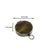 Calyron Brass 2.25" Pocket Compass with Chain Nautical Boat Decor Antique Steampunk Style Engraved Gifts Sailor Gift Ideas Directional Pirate Hiking Travel Camping Compass view 4