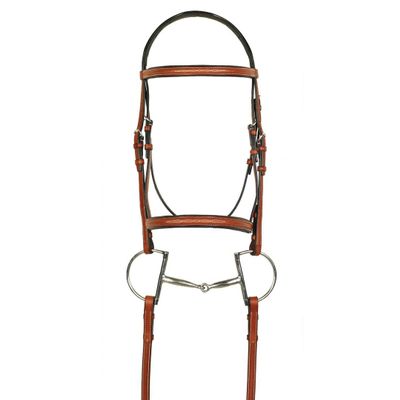 ARAMAS Fancy Raised Padded Bridle with X-Long Fancy Lace Reins