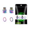 Bike Pedal Extenders, Titanium Alloy Extended Pedal Spacer with Washers Extended 16/20mm Hollow Foot Pedal Extenders for 9/16" Threaded Pedals Bike SPD MT MTB BM view 1