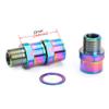 Bike Pedal Extenders, Titanium Alloy Extended Pedal Spacer with Washers Extended 16/20mm Hollow Foot Pedal Extenders for 9/16" Threaded Pedals Bike SPD MT MTB BM view 4