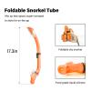 Aisrida Kids Snorkeling Set Children Mask Fin Snorkel Set Snorkeling Gear Snorkel Mask + Adjustable Swimming Kids Flippers+ Dry Snorkel Tube + Travel Bags (Orange) view 3