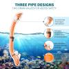 Aisrida Kids Snorkeling Set Children Mask Fin Snorkel Set Snorkeling Gear Snorkel Mask + Adjustable Swimming Kids Flippers+ Dry Snorkel Tube + Travel Bags (Orange) view 4