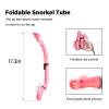 Aisrida Kids Snorkeling Set Children Mask Fin Snorkel Set Snorkeling Gear Snorkel Mask + Adjustable Swimming Kids Flippers+ Dry Snorkel Tube + Travel Bags (Pink) view 3